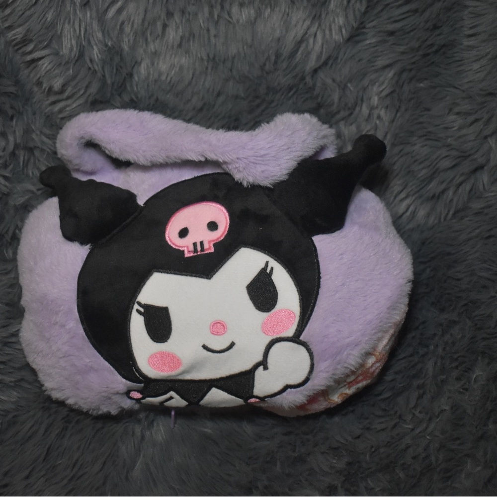 Kuromi portable blanket bag and pillow